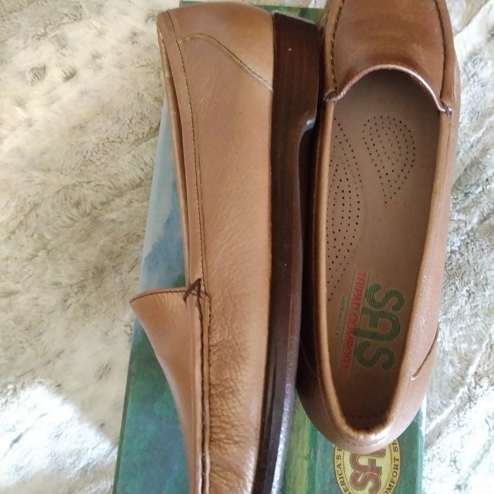 SAS Leather Pearlized Tripad Comfort Shoes - Picture 5 of 6